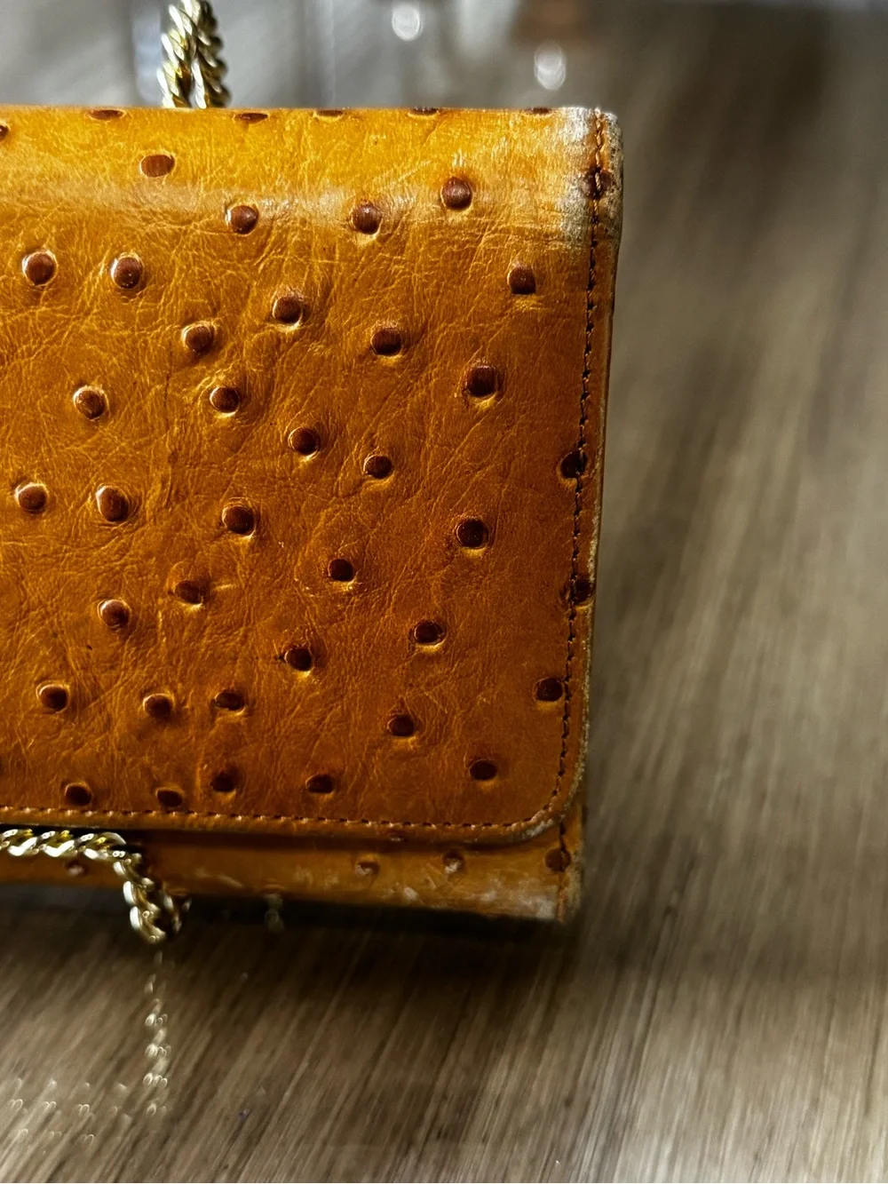Dooney & Bourke Golden Tan Ostrich-Effect Wallet